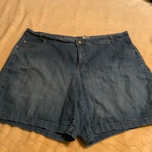 Denim jean shorts